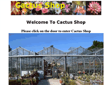 Tablet Screenshot of cactusshop.co.uk